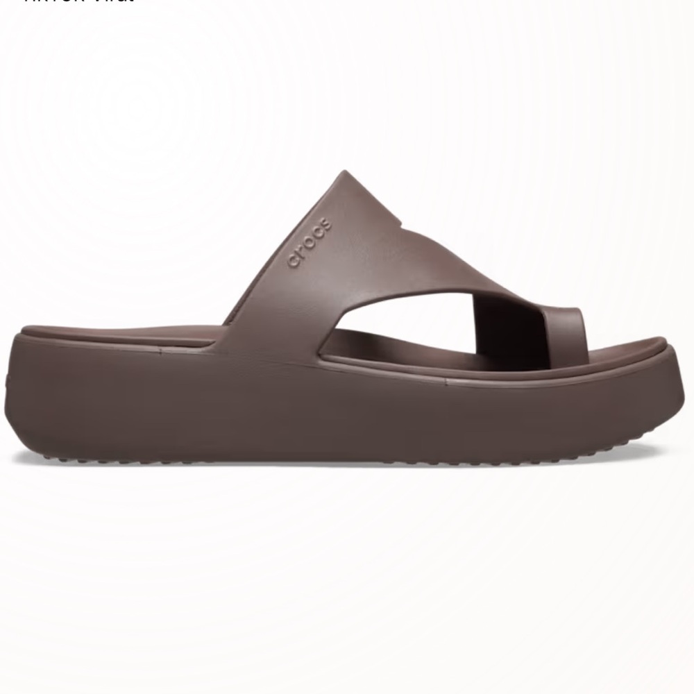 Crocs Getaway Platform Toe Loop in Truffle- Women… - image 2